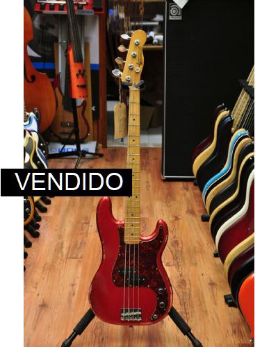 Rebel Relic P Bass Fiesta Red MN